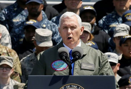 Mike Pence; Norcorea, respuesta aplastante