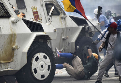 Venezuela; disturbios por constituyente