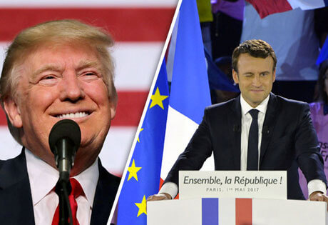 Donald Trump; Emmanuel Macron