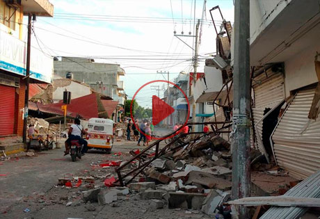 Experiencia detrás del sismo en Oaxaca