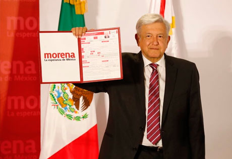 Registra amlo precandidatura