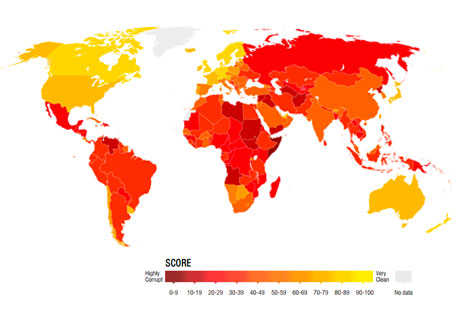 México entre los más corruptos