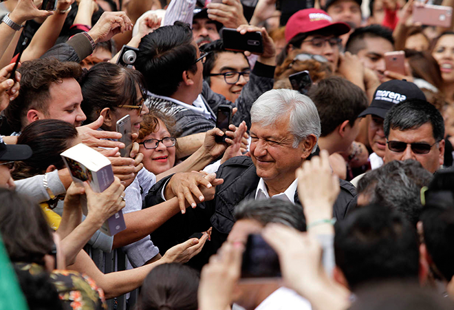 Popularidad de AMLO
