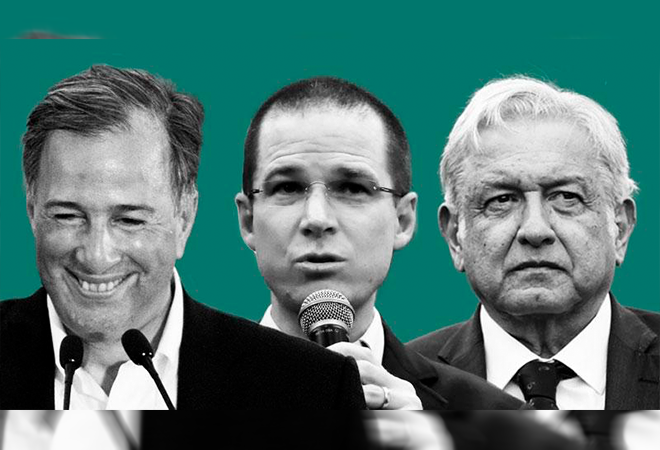 Anaya, Meade y AMLO