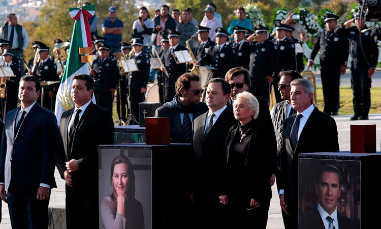 Ceremonia luctuosa en Puebla