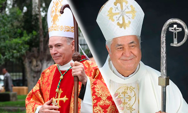 Cardenal Carlos Aguiar y Monseñor Rogelio Cabrera