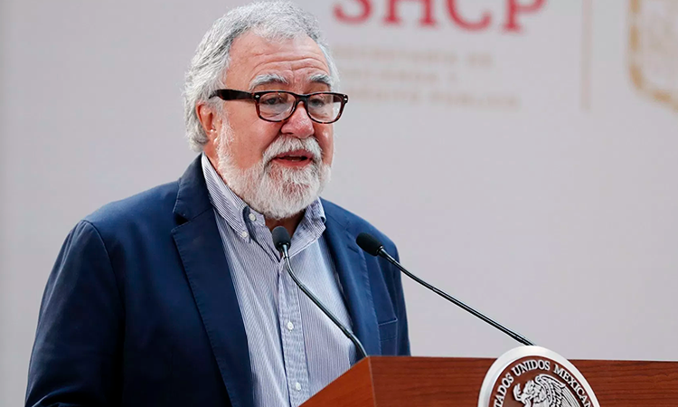 Alejandro Encinas en conferencia de prensa