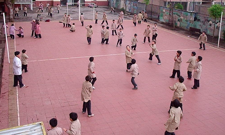 Alumnos varones sin recreo