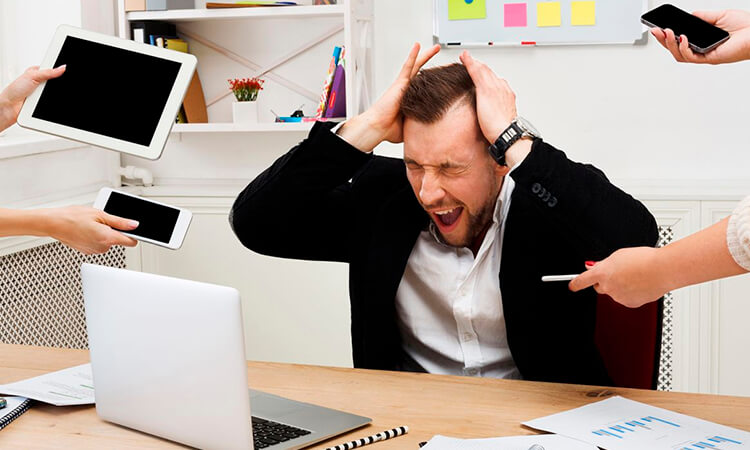 Personas con estrés