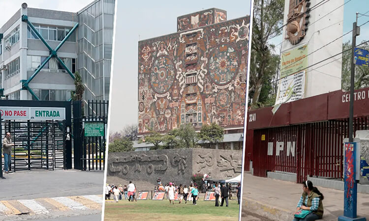 Universidades UNAM, IPN, UAM