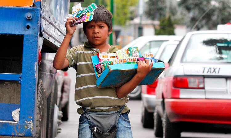 Niños explotados laboralmente