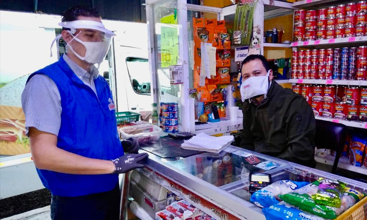 Apoyo de Bimbo a tenderos