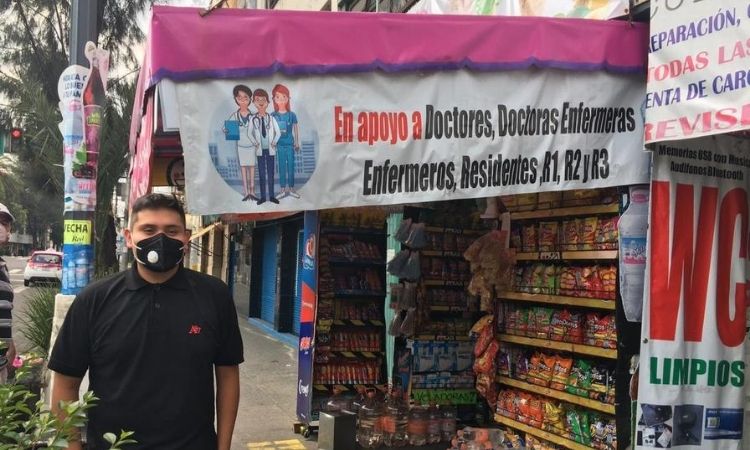 Agua gratis para personal médico
