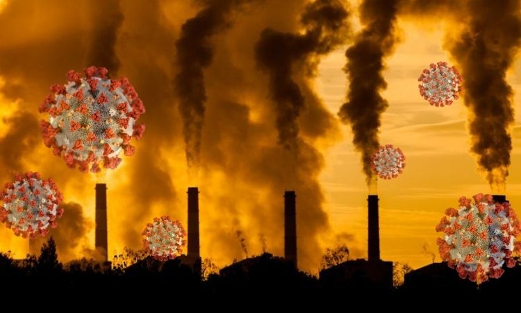 COVID aumento con contaminación 
